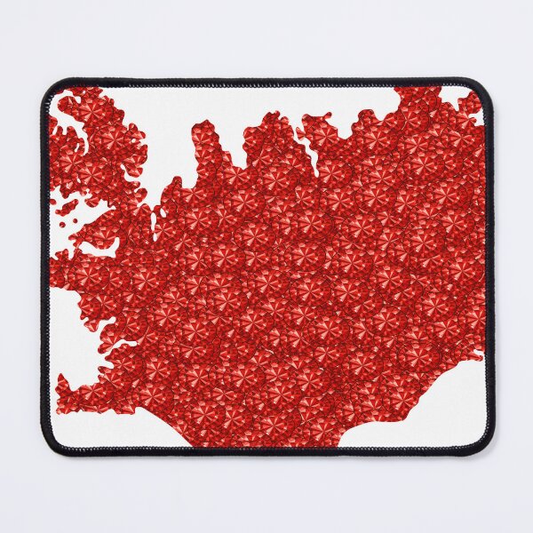Item preview, Red Rhinestone Iceland designed and sold by TheIconSmith.