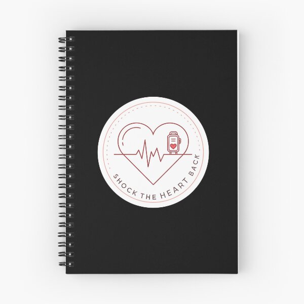 Item preview, Shock the Heart Back – Minimalist ECG Line Art with Defibrillator Icon  designed and sold by VividOrganica.