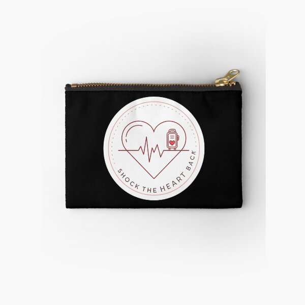 Item preview, Shock the Heart Back – Minimalist ECG Line Art with Defibrillator Icon  designed and sold by VividOrganica.