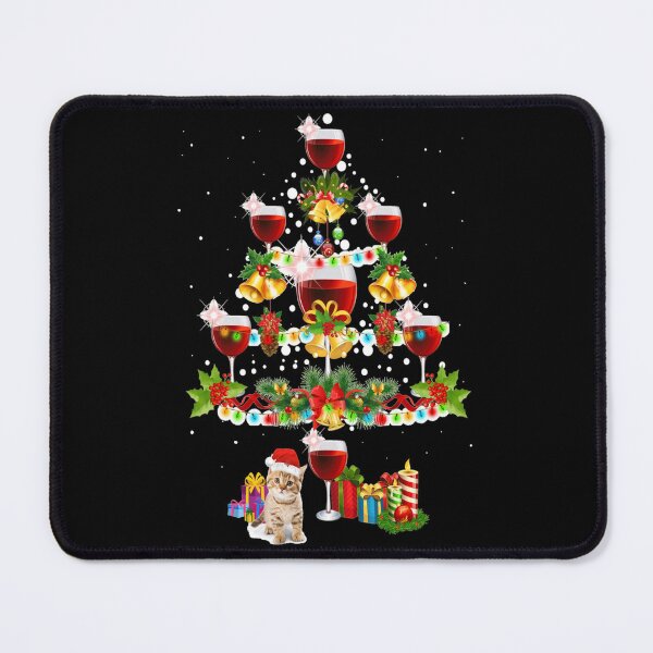Item preview, Cute-Cat-And-Wine-Christmas-Tree-Decor-Xmas-Tree Active designed and sold by cdfoobqe38.