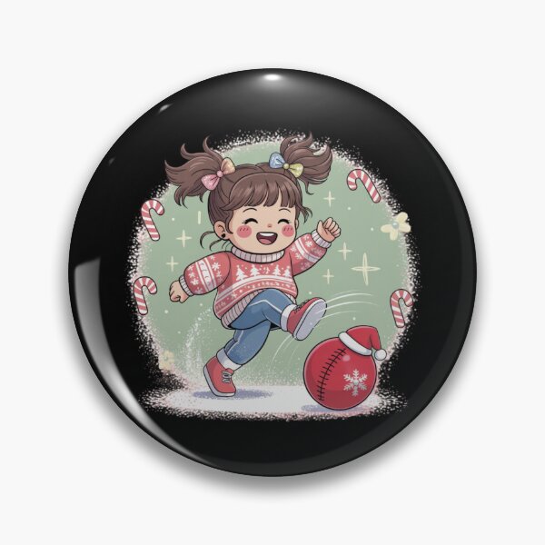 Item preview, Cute Christmas  - Kickball girl designed and sold by DamioPolArt.