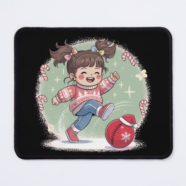Item preview, Cute Christmas  - Kickball girl designed and sold by DamioPolArt.