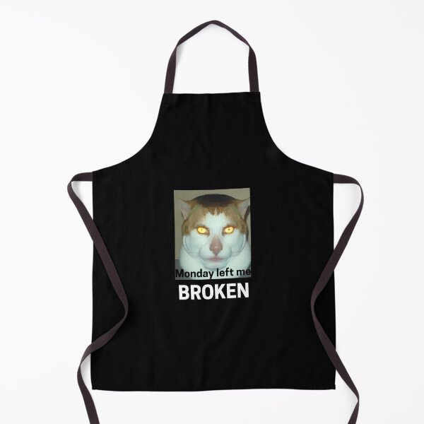Item preview, monday left me BROKEN Cat designed and sold by coolestessprint.