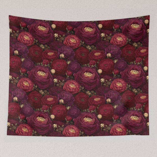 Item preview, Colorful Blooming Ranunculus For Sunny Interiors designed and sold by RoyalStarsPatts.
