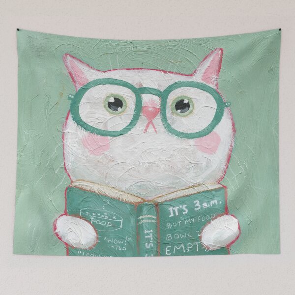 Item preview, Books For Cats 3 designed and sold by KilkennyCat Art.