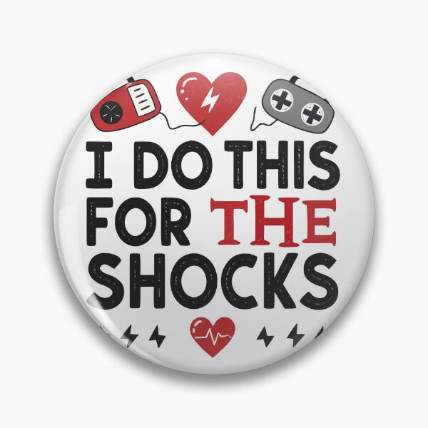 Item preview, I Do This For The Shocks – Funny Defibrillator Typography Design designed and sold by VividOrganica.