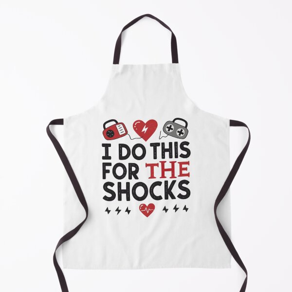 Item preview, I Do This For The Shocks – Funny Defibrillator Typography Design designed and sold by VividOrganica.