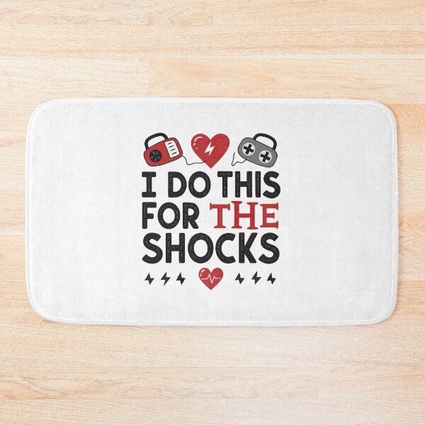 Item preview, I Do This For The Shocks – Funny Defibrillator Typography Design designed and sold by VividOrganica.