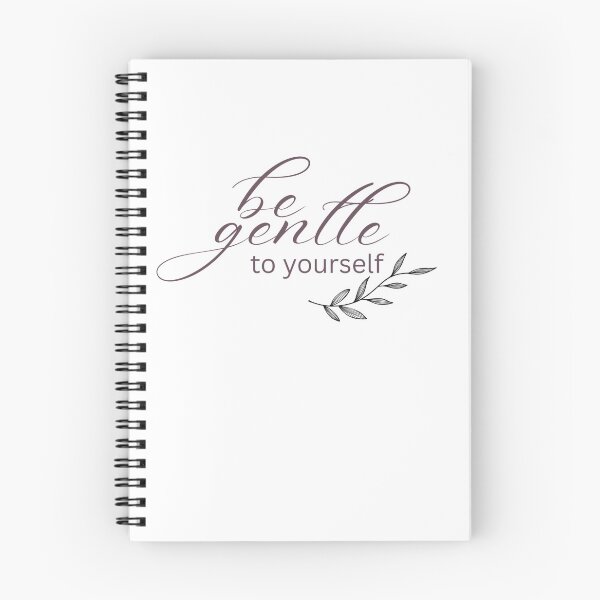 Item preview, Be Gentle to Yourself Quote | Minimalist Motivational Self Care Affirmation Design designed and sold by Cozyscribbles.