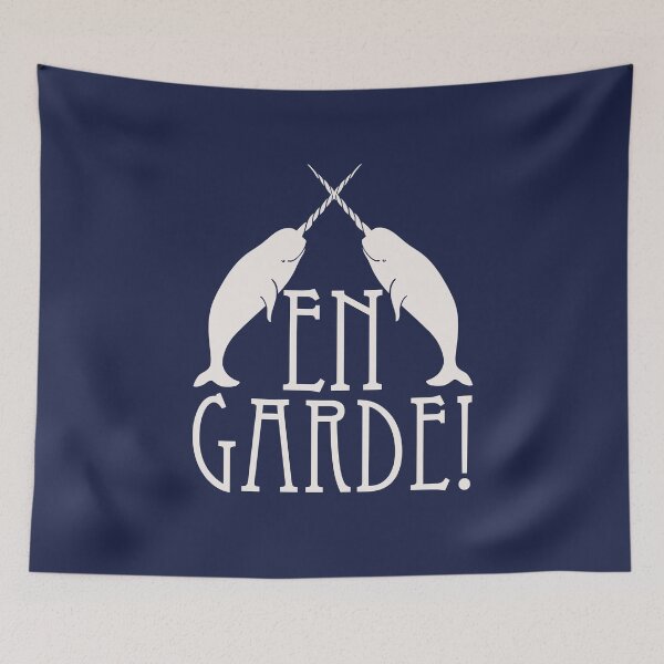 Item preview, En Garde Narwhals Fencing Narwhal designed and sold by jaygo.