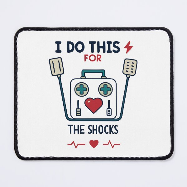 Item preview, Clear! Funny Defibrillator Heartbeat Design designed and sold by VividOrganica.