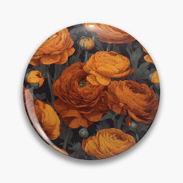 Item preview, Bold Exotic Ranunculus Illustration For Rustic Charm designed and sold by RoyalStarsPatts.