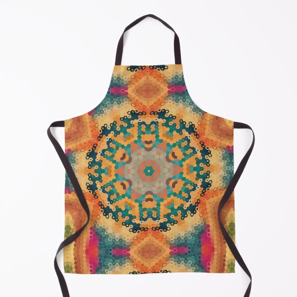Item preview, Hex Mandala Orange and Blue designed and sold by WormholeOrbital.