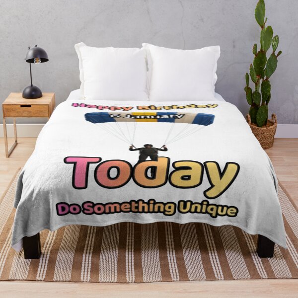 Item preview, Birthday Parachutist 6 January designed and sold by ariksworld.