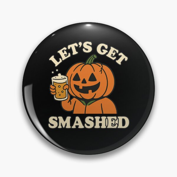Item preview, Let’s Get Smashed – Funny Halloween Pumpkin Design designed and sold by Tatko Designs.
