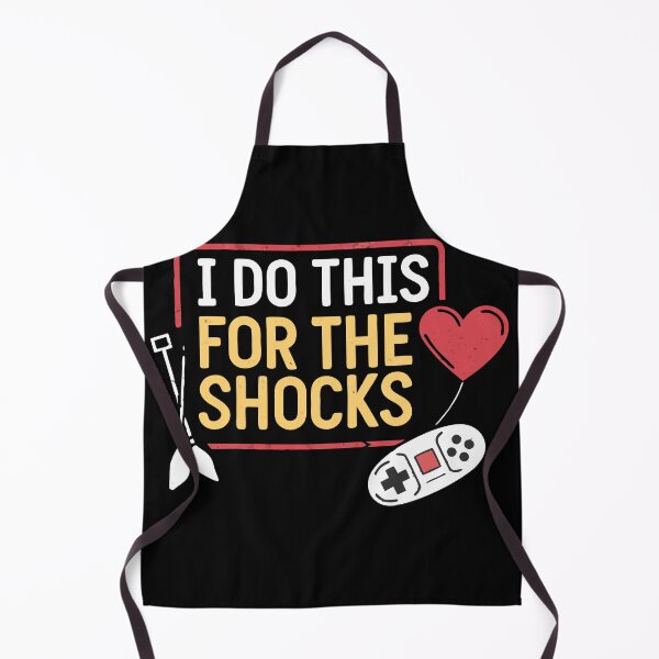 Item preview, Funny Defibrillator Nurse Sticker – “I Do This For The Shocks" designed and sold by VividOrganica.