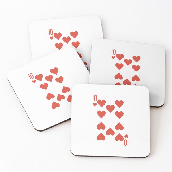 Item preview, Deck of Cards - Ten of S Hearts designed and sold by goal-getter.