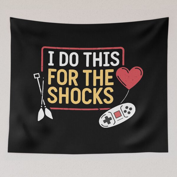 Item preview, Funny Defibrillator Nurse Sticker – “I Do This For The Shocks" designed and sold by VividOrganica.