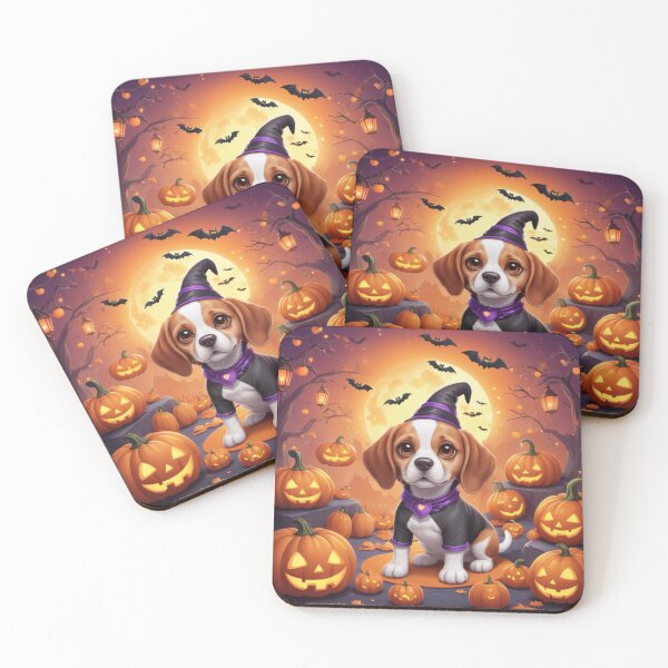 Item preview, Playful Beagle Halloween Art designed and sold by NeatThingLover.