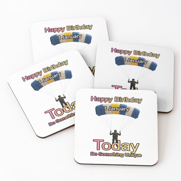 Item preview, Birthday Parachutist 1 January designed and sold by ariksworld.