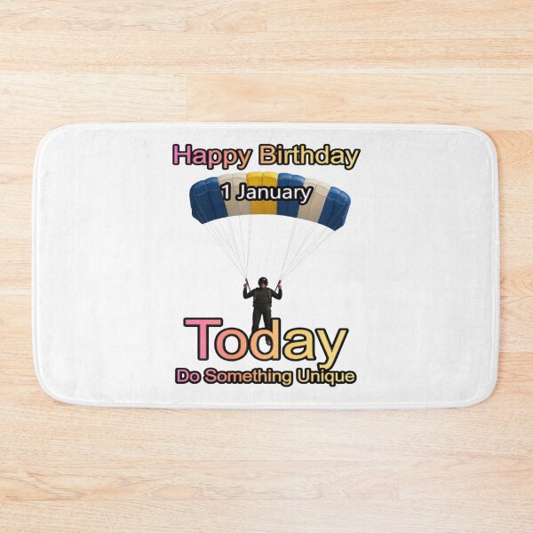 Item preview, Birthday Parachutist 1 January designed and sold by ariksworld.