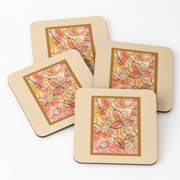 Item preview, Grounded Leaves - watercolor pattern designed and sold by Annie Mason Art.
