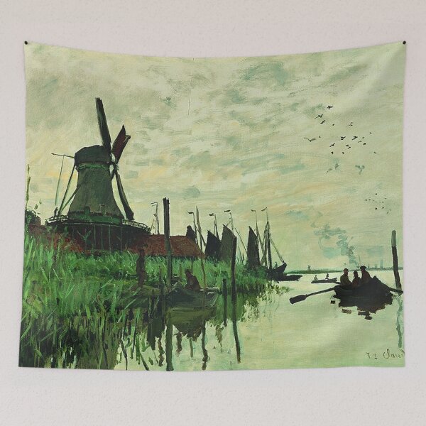Item preview, Windmill by Claude Monet designed and sold by tomorrowsart.