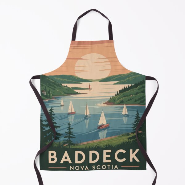Item preview, Baddeck Nova Scotia Vintage Travel Poster – Bras d’Or Lake Sunset designed and sold by Timeless Design.