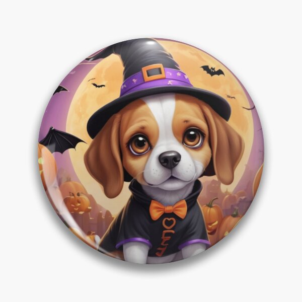 Item preview, Kawaii Halloween Beagle Illustration designed and sold by NeatThingLover.