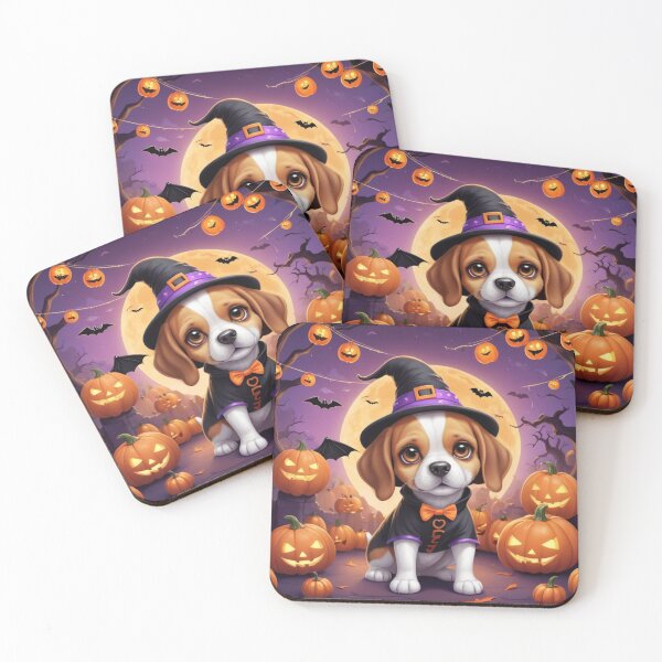 Item preview, Kawaii Halloween Beagle Illustration designed and sold by NeatThingLover.