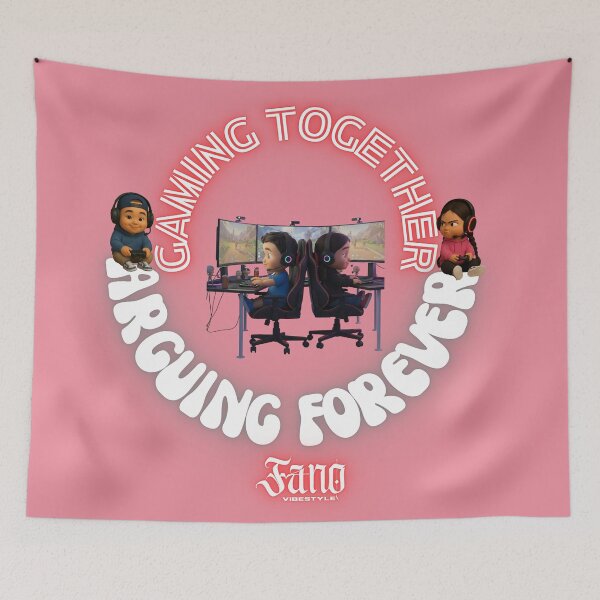 Item preview, Gaming Together, Arguing Forever designed and sold by FANOVibeStyle.