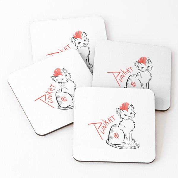 Item preview, Red Crested Punk Cat designed and sold by CleyVonSlay.