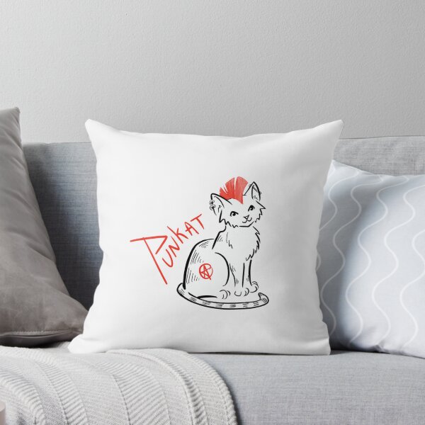 Item preview, Red Crested Punk Cat designed and sold by CleyVonSlay.