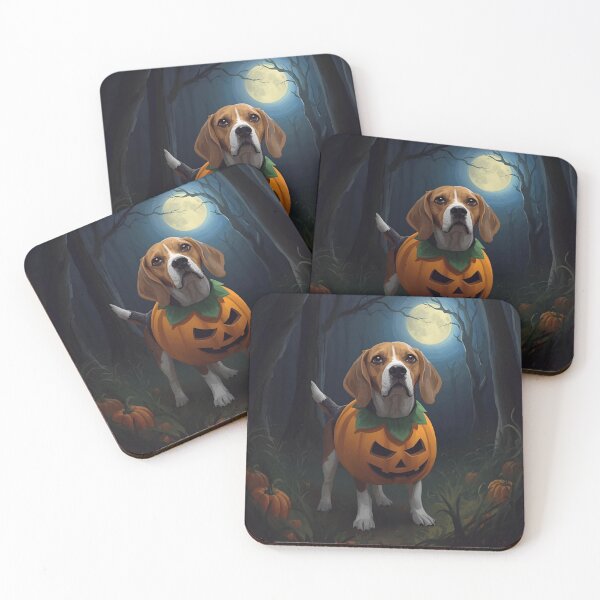 Item preview, Spooky Night Beagle Halloween Art designed and sold by NeatThingLover.