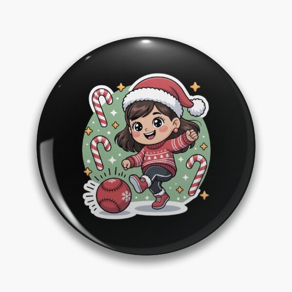 Item preview, Cute Kawaii Christmas - Kickball daughter designed and sold by DamioPolArt.