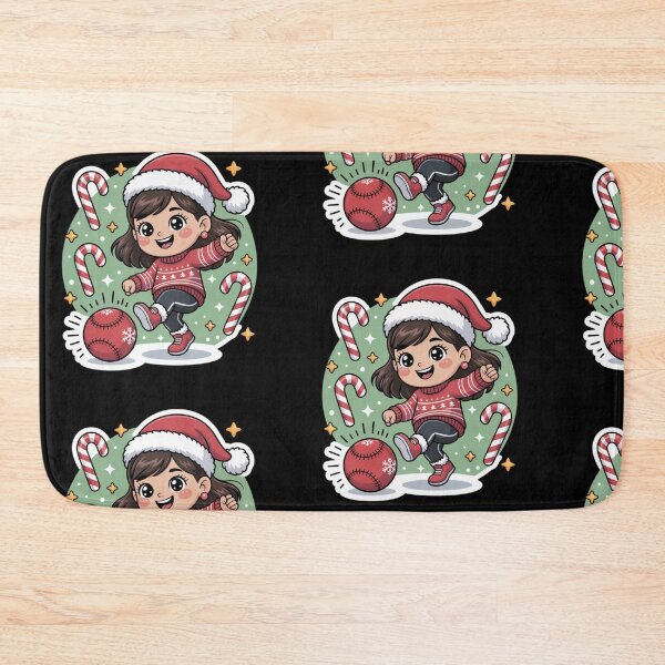 Item preview, Cute Kawaii Christmas - Kickball daughter designed and sold by DamioPolArt.