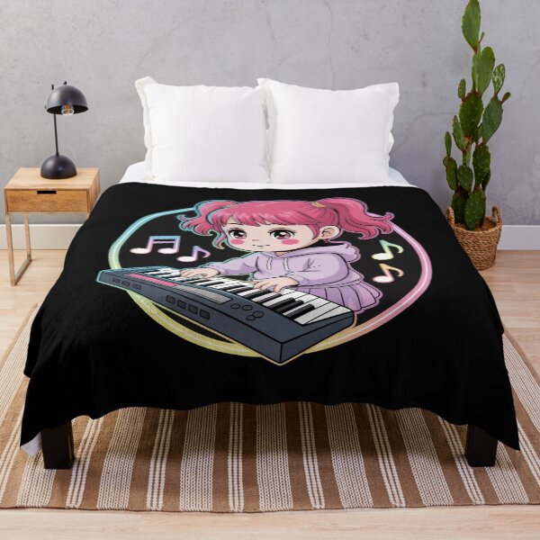 Artikelvorschau, Keyboard Klavier Mädchen T-Shirt entworfen und verkauft von LaBanana-Art.