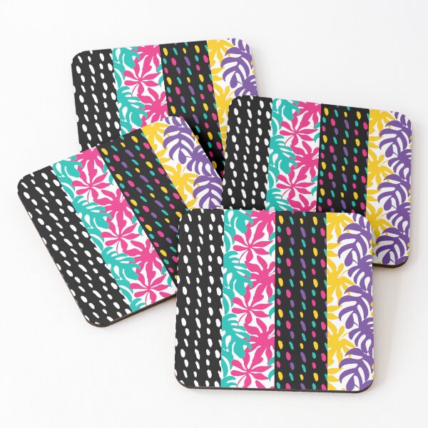 Item preview, Tropical leaves and dots designed and sold by SweetberryHouse.