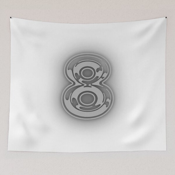 Item preview, eight, eighth, lucky number, auspicious number, sports team, school team tee, designed and sold by chipmuckdesignn.