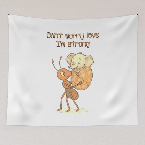 Item preview, Don't worry, love, I'm strong designed and sold by Hassanlachhab.