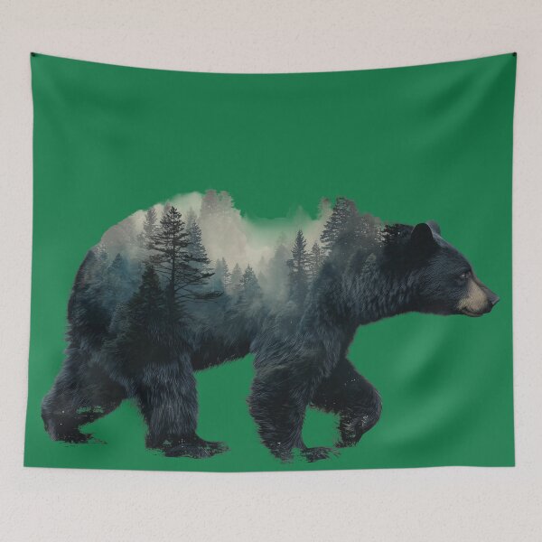 Item preview, Wild Bear Double Exposure Artwork designed and sold by vladocar.