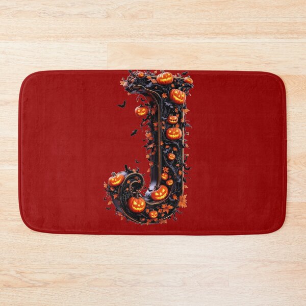 Item preview, Gothic J Halloween Alphabet Letter Art Print for home decor and clothes  designed and sold by TheGaliyaStudio.