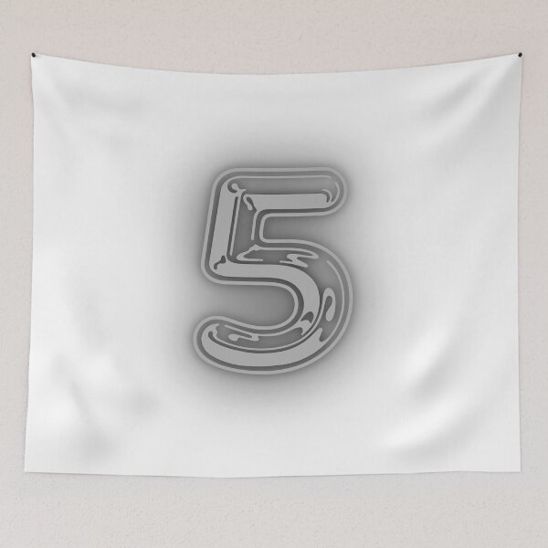 Item preview, five, fifth, lucky number, auspicious number, sports team, school team tee, designed and sold by chipmuckdesignn.