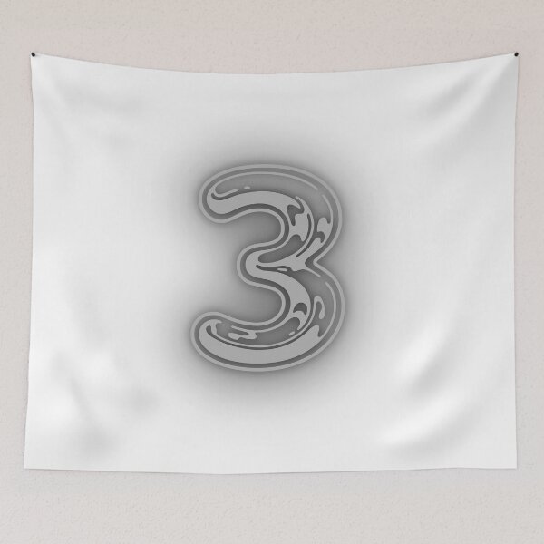 Item preview, three, third, after two, lucky number, auspicious number, sports team, school team tee, designed and sold by chipmuckdesignn.