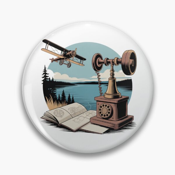 Item preview, Alexander Graham Bell Inspired Vintage Art – Baddeck Nova Scotia designed and sold by Timeless Design.