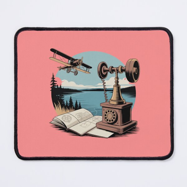 Item preview, Alexander Graham Bell Inspired Vintage Art – Baddeck Nova Scotia designed and sold by Timeless Design.
