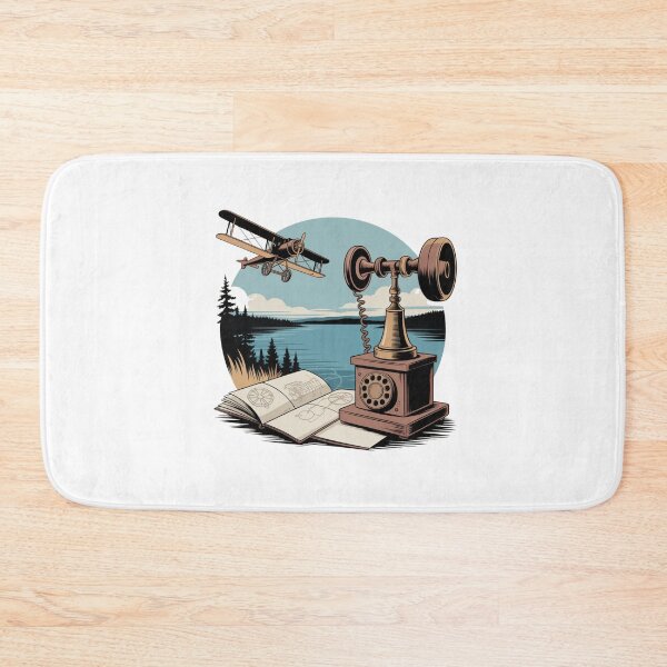 Item preview, Alexander Graham Bell Inspired Vintage Art – Baddeck Nova Scotia designed and sold by Timeless Design.