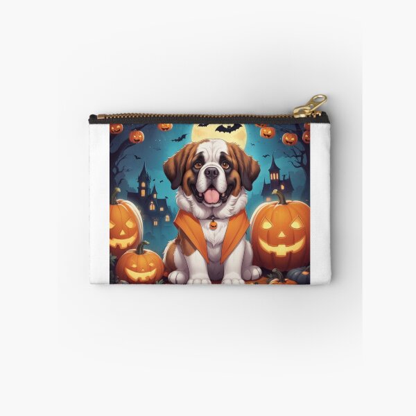 Item preview, Halloween St Bernard Night Scene designed and sold by NeatThingLover.