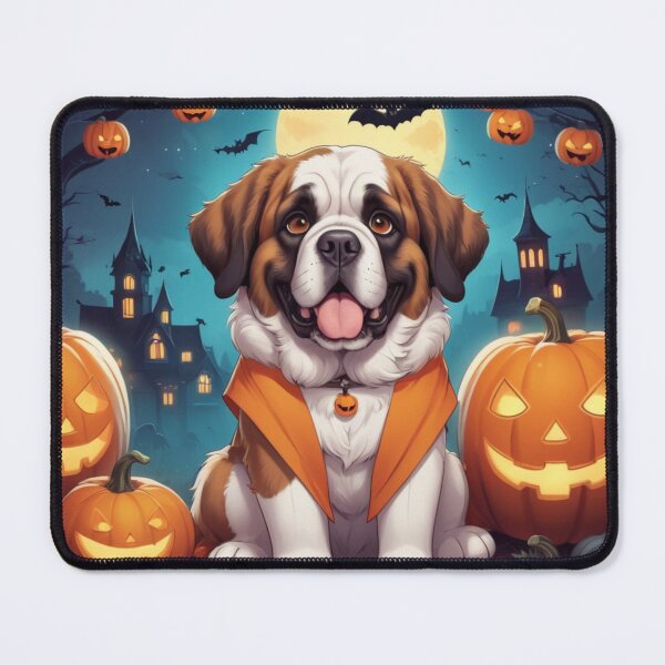 Item preview, Halloween St Bernard Night Scene designed and sold by NeatThingLover.