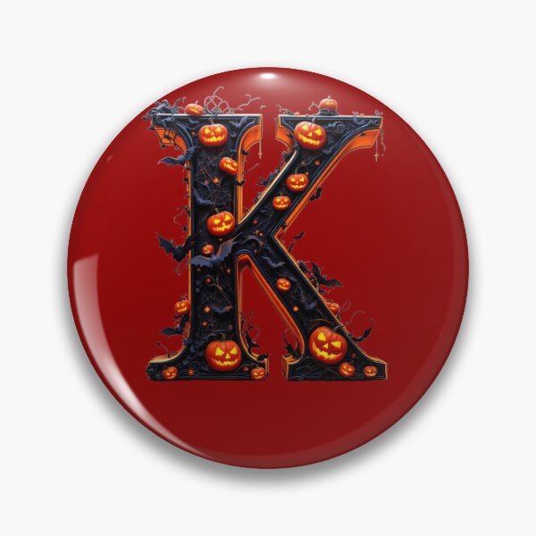 Item preview, Copy of Gothic K Halloween Alphabet Monogram, Gothic Letter Art Print for home decor and clothes  designed and sold by TheGaliyaStudio.